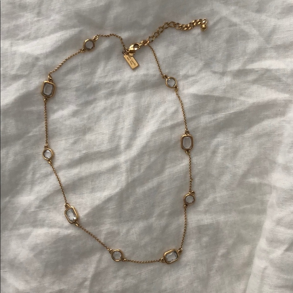 Kate Spade White Stone Gem Necklace
